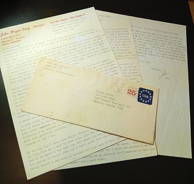 John Wayne Gacy letter and envelope to Sondra London John Wayne Gacy letter and envelope to Sondra London