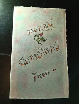 Danny Rolling hand made 1994 Xmas card sent to Sondra London Danny Rolling hand made 1994 Xmas card sent to Sondra London