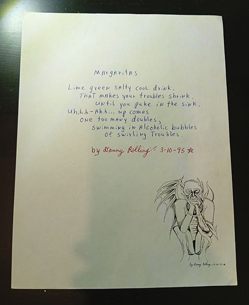 Danny Rolling poem sent to Sondra London Danny Rolling poem sent to Sondra London