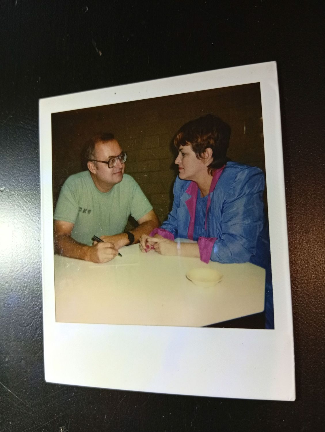 Gerard Schaefer original polaroid with Sondra London - number 3