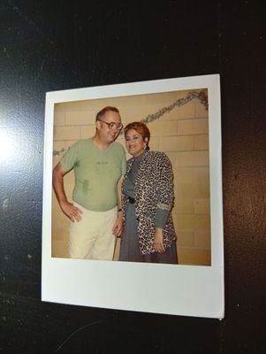 Gerard Schaefer original polaroid with Sondra London - number 4 Gerard Schaefer original polaroid with Sondra London - number 4
