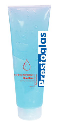 Gel bleu de massage chauffant 250ml PRESTOGLAS