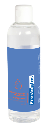 Huile de massage camphrée PRESTOGLAS - 250ml