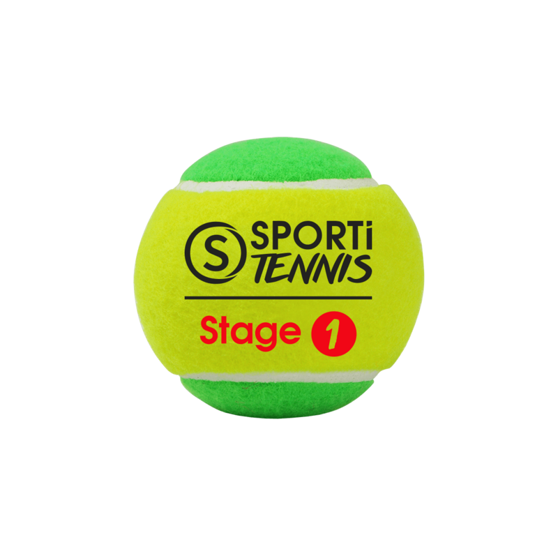 Lot de 3 balles de tennis Stage 1