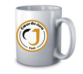 Mug blanc avec logo sublimé CJF