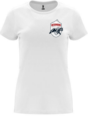 T-shirt Femme Coton Capri blanc BVB