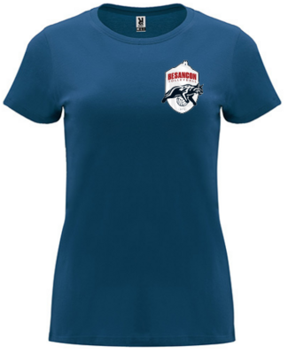 T-shirt Femme Coton Capri marine BVB