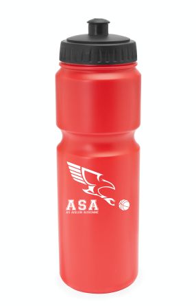 GOURDE ROUGE 840ml+ LOGO ASA