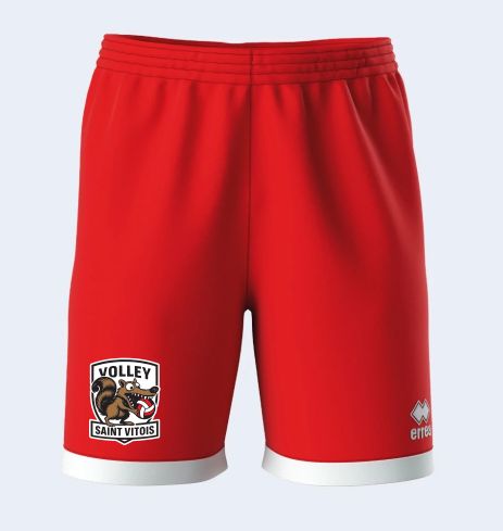 SHORT ERREA BARNEY ROUGE/BLANC VSV