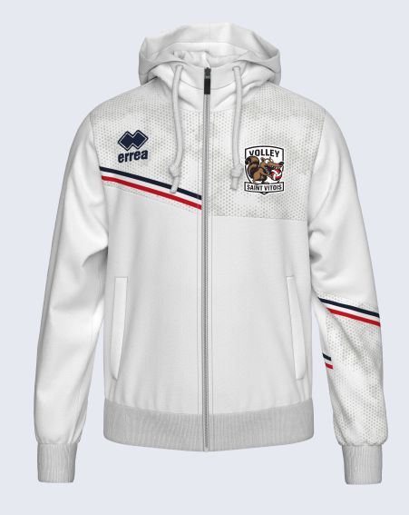 Veste à capuche Erreà EBER BLANC VSV Veste à capuche Erreà EBER BLANC VSV