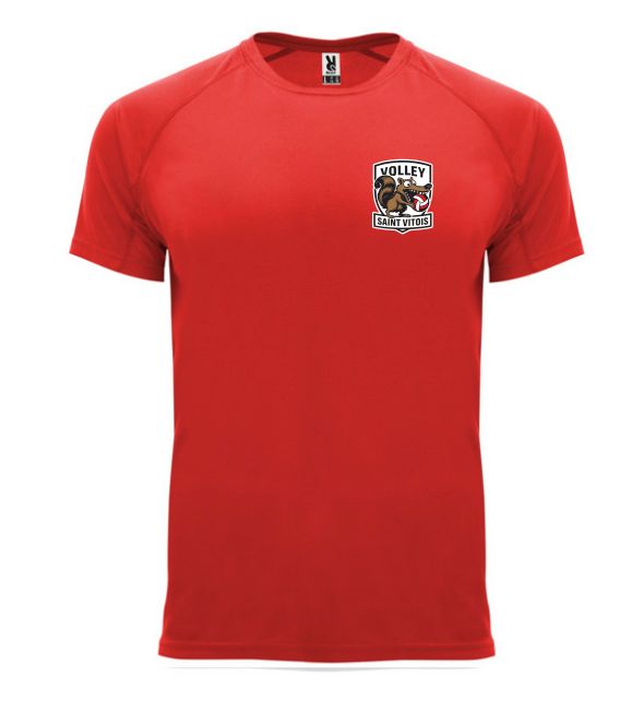 T-shirt technique VSV ROUGE
