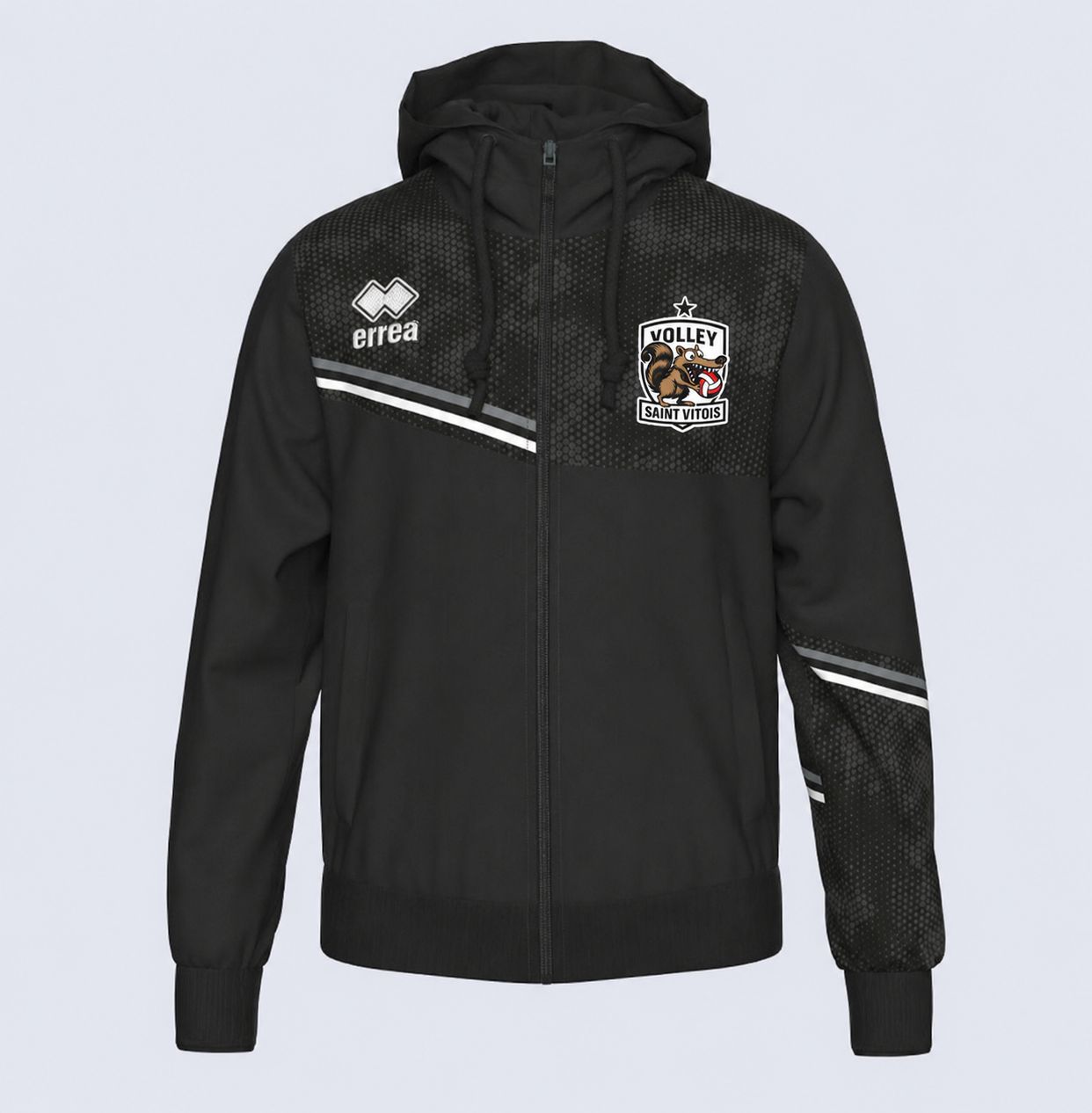 Veste à capuche Erreà EBER NOIR VSV Veste à capuche Erreà EBER NOIR VSV