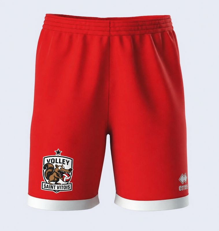 SHORT ERREA BARNEY ROUGE/BLANC VSV