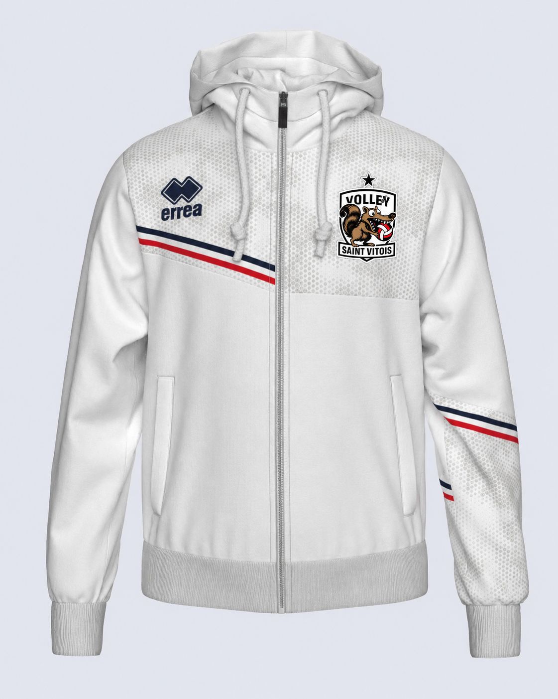 Veste à capuche Erreà EBER BLANC VSV Veste à capuche Erreà EBER BLANC VSV