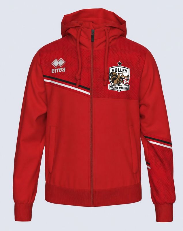 Veste à capuche Erreà EBER ROUGE VSV