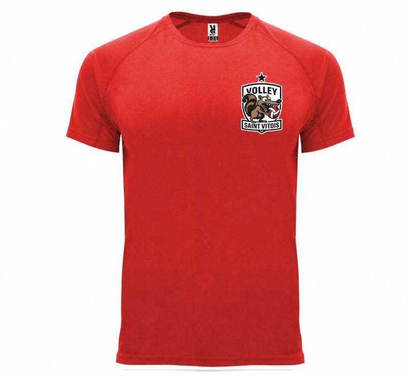 T-shirt technique VSV ROUGE