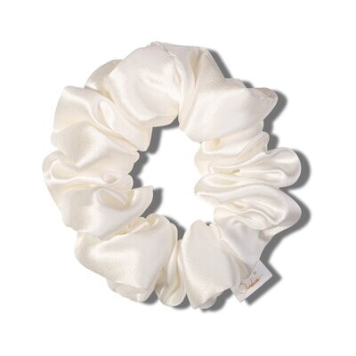 White Large Scrunchie Single