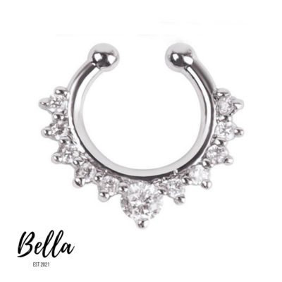 Clip On Nose Ring (Silver)