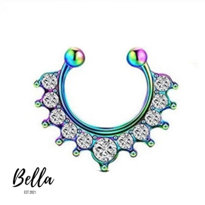 Clip On Nose Ring (Iridescent)