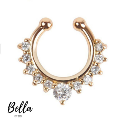 Clip On Nose Ring (Gold)
