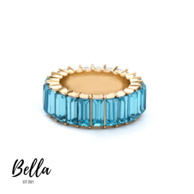 Crystal Ring (light Blue)