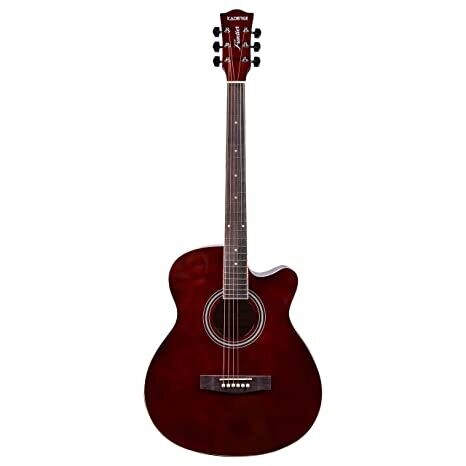 Kadence Frontier Series, Semi Acoustic Guitar With Die Cast Keys (Bag,Strap,Strings And 3 Picks) (Brown)