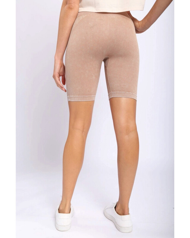 Seamless Biker Short (Tan)