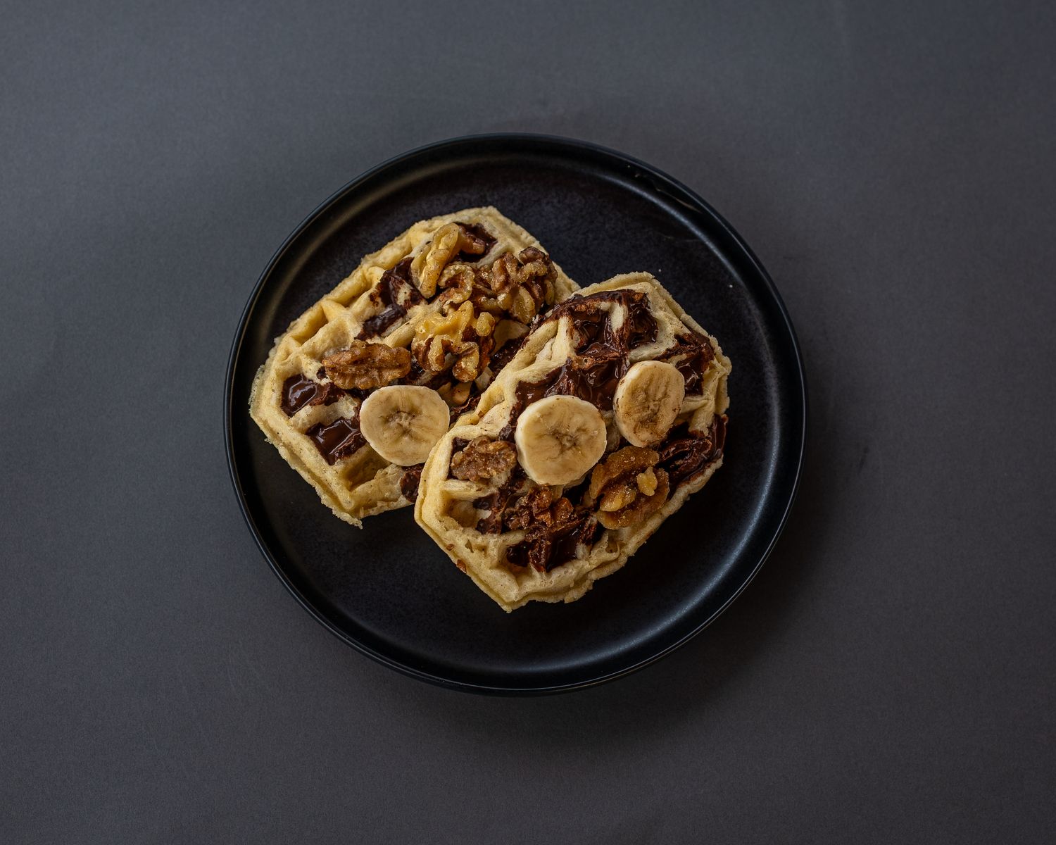 Choco-banana Waffles