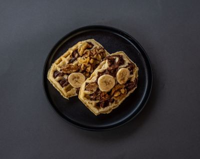 Choco-banana Waffles