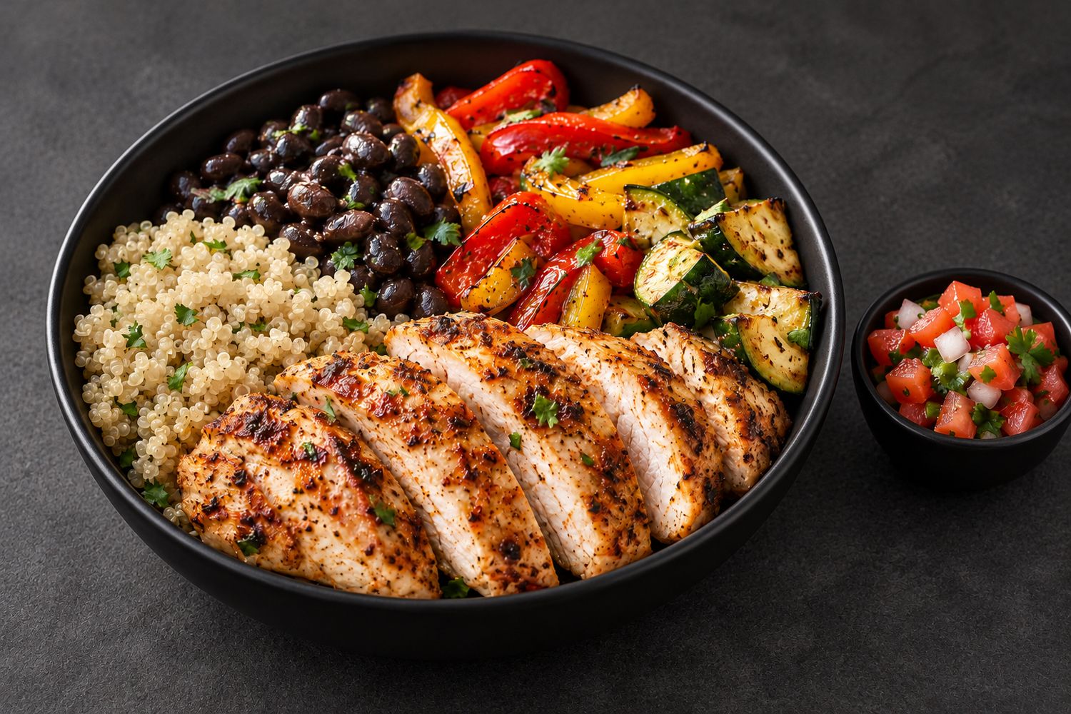 Samuel Family Cardiology Southwest Chicken &amp; Quinoa Bowl