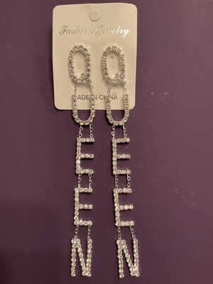 Cocoa Queen Earrings Silver