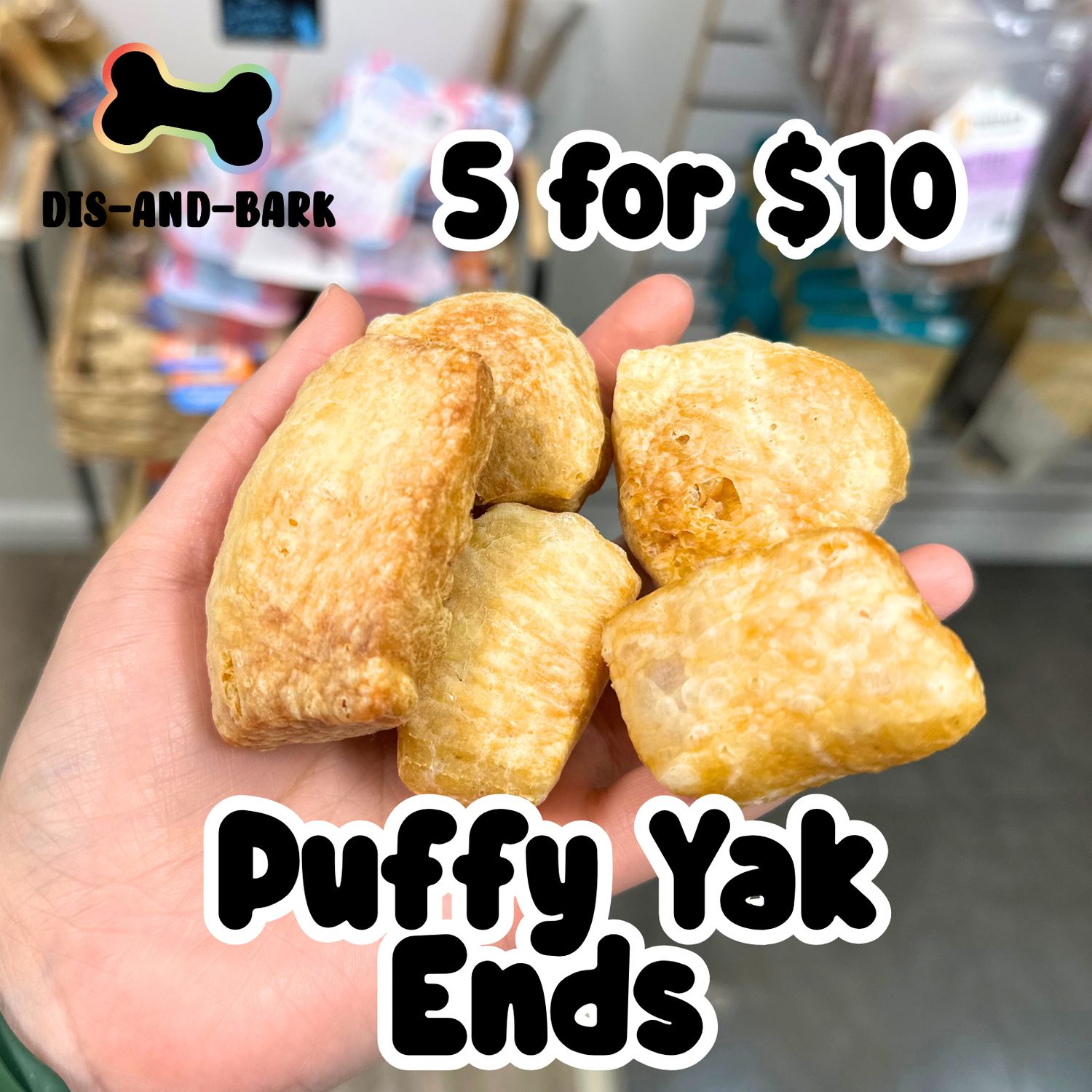 Puffy Yak Ends- 5 for $10