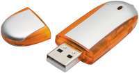 USB-флеш-карта, оранжевая, 4 Гб