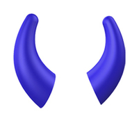 Аксессуар "Рога Викинга" для фанатского шлема, синие