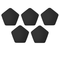 Комплект накладок для фанатского футбольного шлема, черный