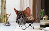 Плед кофейный