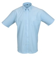 Рубашка мужская с коротким рукавом BRISBANE голубая