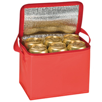 Сумка-холодильник, красная, на 6 банок по 0,5