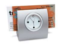 Часы с подставкой для визиток