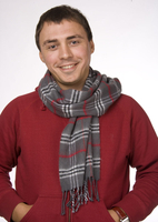 Шарф, серый