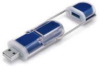 USB-флеш-карта EXPEDITION, синяя, 2 Гб