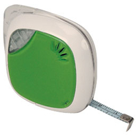 Карманная рулетка 1 м с диктофоном, зеленая