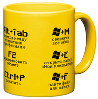 Кружка HOT KEYS II, желтая