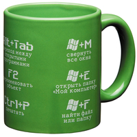 Кружка HOT KEYS II, зеленая