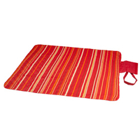 Плед для пикника "Красный полосатый"