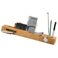 Подставка с часами для офисных принадлежностей