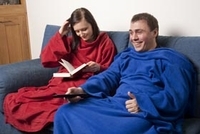 ТВ-плед, флисовый, 210 гр, антипилл, темно-синий