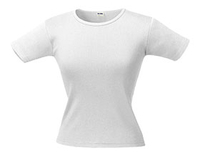 Футболка женская с круглым вырезом LADY 220 белая