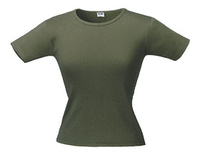 Футболка женская с круглым вырезом LADY 220 хаки