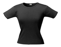 Футболка женская с круглым вырезом LADY 220 черная
